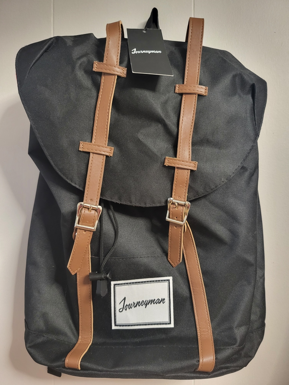 Journeyman Black and Brown Backpack